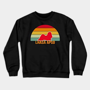 Lhasa Apso Vintage Silhouette Crewneck Sweatshirt